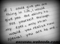 If i could give you one thing in life.